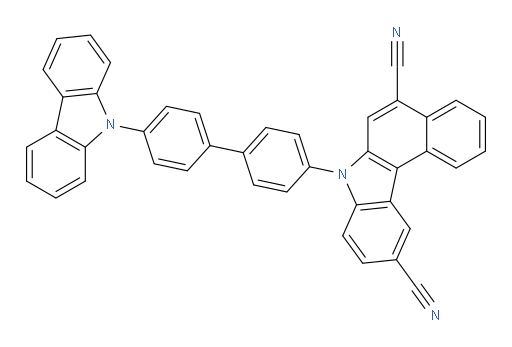 7-(4'-(9H-carbazol-9-yl)-[1,1'-biphenyl]-4-yl)-7H-benzo[c]carbazole-5,10-dicarbonitrile
