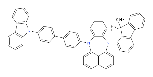7-(4'-(9H-carbazol-9-yl)-[1,1'-biphenyl]-4-yl)-12-(9,9-dimethyl-9H-fluoren-1-yl)-7,12-dihydrobenzo[b]naphtho[1,8-ef][1,4]diazepine