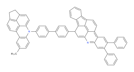 7-(4'-(8-methyl-1H-indeno[6,7,1-mna]acridin-5(2H)-yl)-[1,1'-biphenyl]-4-yl)-2,3-diphenyl-7H-fluoreno[2,1,9-mna]acridine