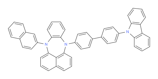7-(4'-(9H-carbazol-9-yl)-[1,1'-biphenyl]-4-yl)-12-(naphthalen-2-yl)-7,12-dihydrobenzo[b]naphtho[1,8-ef][1,4]diazepine