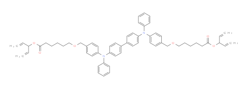 di(penta-1,4-dien-3-yl) 6,6'-(((([1,1'-biphenyl]-4,4'-diylbis(phenylazanediyl))bis(4,1-phenylene))bis(methylene))bis(oxy))dihexanoate