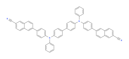 6,6'-(([1,1'-biphenyl]-4,4'-diylbis(phenylazanediyl))bis(4,1-phenylene))bis(2-naphthonitrile)