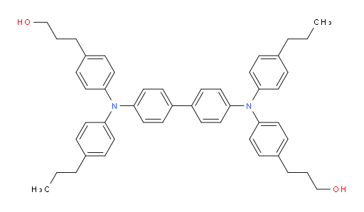 3,3'-(([1,1'-biphenyl]-4,4'-diylbis((4-propylphenyl)azanediyl))bis(4,1-phenylene))bis(propan-1-ol)