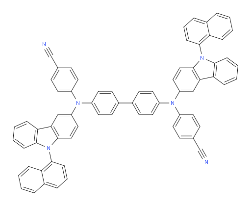 4,4'-([1,1'-biphenyl]-4,4'-diylbis((9-(naphthalen-1-yl)-9H-carbazol-3-yl)azanediyl))dibenzonitrile