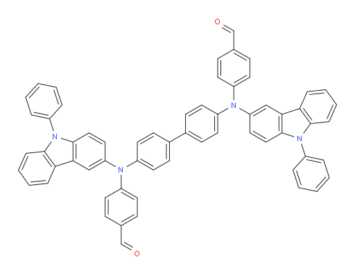 4,4'-([1,1'-biphenyl]-4,4'-diylbis((9-phenyl-9H-carbazol-3-yl)azanediyl))dibenzaldehyde