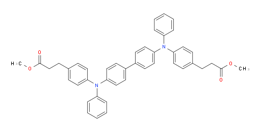 dimethyl 3,3'-(([1,1'-biphenyl]-4,4'-diylbis(phenylazanediyl))bis(4,1-phenylene))dipropanoate