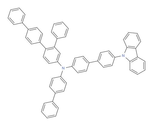 N-(4'-(9H-carbazol-9-yl)-[1,1'-biphenyl]-4-yl)-N-([1,1'-biphenyl]-4-yl)-[1,1':2',1'':4'',1'''-quaterphenyl]-5'-amine