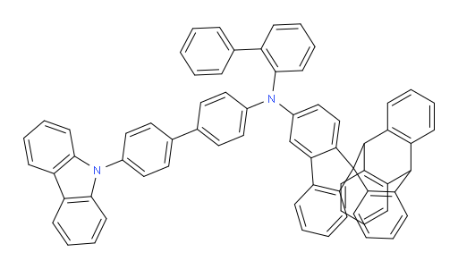 N-(4'-(9H-carbazol-9-yl)-[1,1'-biphenyl]-4-yl)-N-([1,1'-biphenyl]-2-yl)-5,10-dihydrospiro[5,10-[1,2]benzenodibenzo[a,d][7]annulene-11,9'-fluoren]-3'-amine