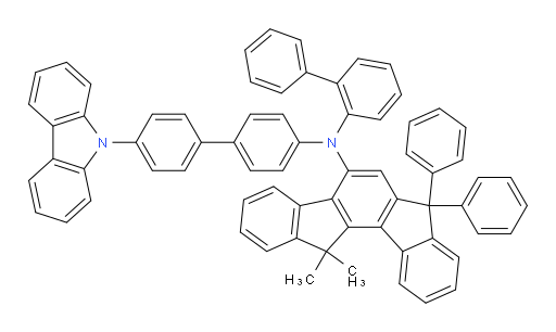 N-(4'-(9H-carbazol-9-yl)-[1,1'-biphenyl]-4-yl)-N-([1,1'-biphenyl]-2-yl)-12,12-dimethyl-7,7-diphenyl-7,12-dihydroindeno[1,2-a]fluoren-5-amine