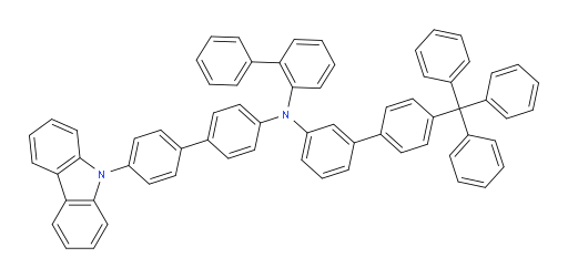 N-(4'-(9H-carbazol-9-yl)-[1,1'-biphenyl]-4-yl)-N-(4'-trityl-[1,1'-biphenyl]-3-yl)-[1,1'-biphenyl]-2-amine