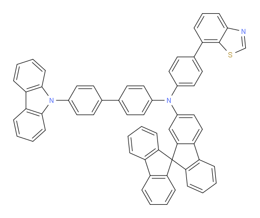 N-(4'-(9H-carbazol-9-yl)-[1,1'-biphenyl]-4-yl)-N-(4-(benzo[d]thiazol-7-yl)phenyl)-9,9'-spirobi[fluoren]-2-amine
