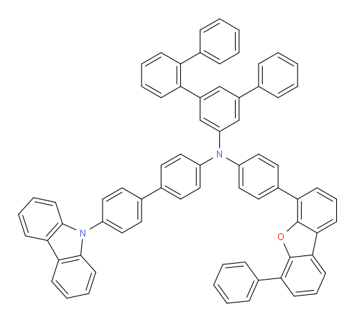 N-(4'-(9H-carbazol-9-yl)-[1,1'-biphenyl]-4-yl)-N-(4-(6-phenyldibenzo[b,d]furan-4-yl)phenyl)-[1,1':2',1'':3'',1'''-quaterphenyl]-5''-amine