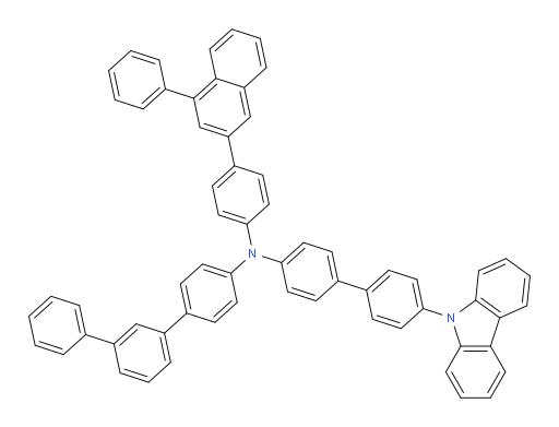 N-(4'-(9H-carbazol-9-yl)-[1,1'-biphenyl]-4-yl)-N-(4-(4-phenylnaphthalen-2-yl)phenyl)-[1,1':3',1''-terphenyl]-4-amine