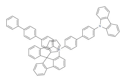 N-(4'-(9H-carbazol-9-yl)-[1,1'-biphenyl]-4-yl)-N-([1,1':4',1''-terphenyl]-4-yl)-9,9'-spirobi[fluoren]-1-amine