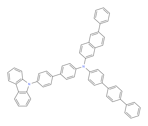 N-(4'-(9H-carbazol-9-yl)-[1,1'-biphenyl]-4-yl)-N-([1,1':4',1''-terphenyl]-4-yl)-6-phenylnaphthalen-2-amine
