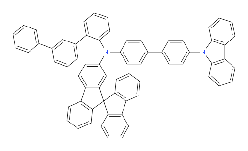 N-(4'-(9H-carbazol-9-yl)-[1,1'-biphenyl]-4-yl)-N-([1,1':3',1''-terphenyl]-2-yl)-9,9'-spirobi[fluoren]-2-amine