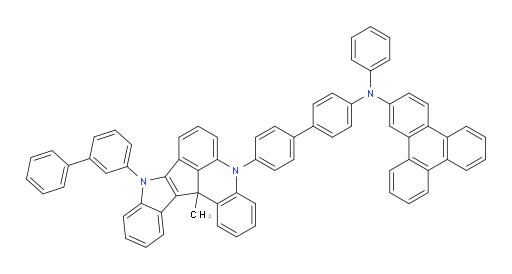 N-(4'-(9-([1,1'-biphenyl]-3-yl)-13c-methyl-9,13c-dihydro-5H-indolo[3',2':4,5]cyclopenta[1,2,3-kl]acridin-5-yl)-[1,1'-biphenyl]-4-yl)-N-phenyltriphenylen-2-amine