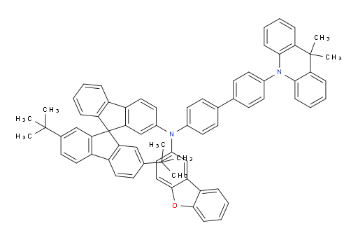 N-(2',7'-di-tert-butyl-9,9'-spirobi[fluoren]-2-yl)-N-(4'-(9,9-dimethylacridin-10(9H)-yl)-[1,1'-biphenyl]-4-yl)dibenzo[b,d]furan-2-amine