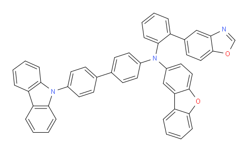 N-(4'-(9H-carbazol-9-yl)-[1,1'-biphenyl]-4-yl)-N-(2-(benzo[d]oxazol-5-yl)phenyl)dibenzo[b,d]furan-2-amine