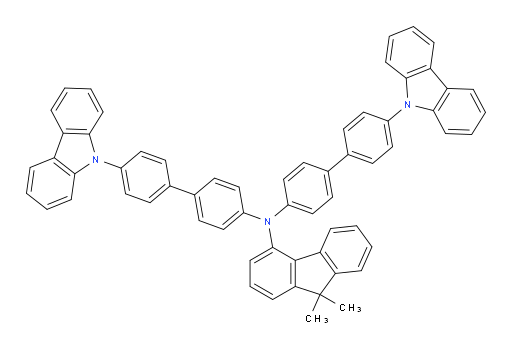 N,N-bis(4'-(9H-carbazol-9-yl)-[1,1'-biphenyl]-4-yl)-9,9-dimethyl-9H-fluoren-4-amine