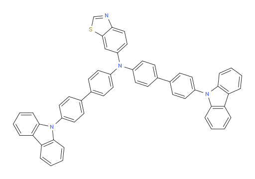 N,N-bis(4'-(9H-carbazol-9-yl)-[1,1'-biphenyl]-4-yl)benzo[d]thiazol-6-amine