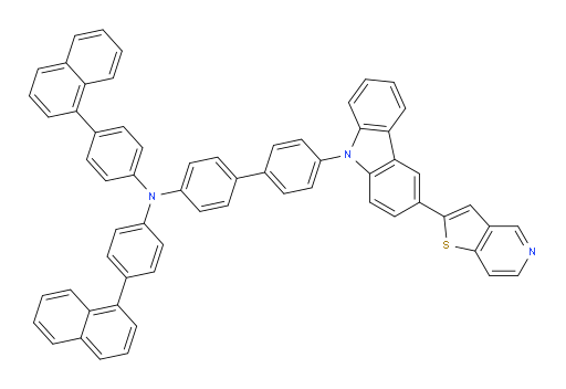 N,N-bis(4-(naphthalen-1-yl)phenyl)-4'-(3-(thieno[3,2-c]pyridin-2-yl)-9H-carbazol-9-yl)-[1,1'-biphenyl]-4-amine