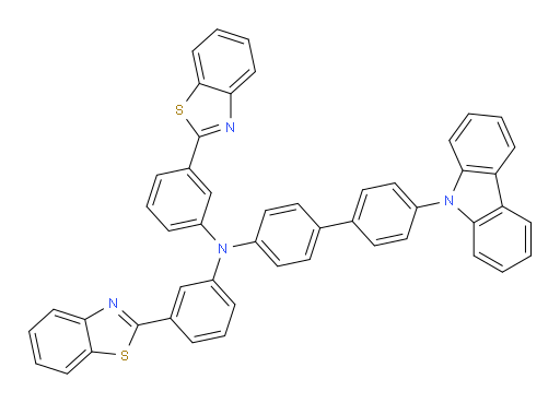 N,N-bis(3-(benzo[d]thiazol-2-yl)phenyl)-4'-(9H-carbazol-9-yl)-[1,1'-biphenyl]-4-amine