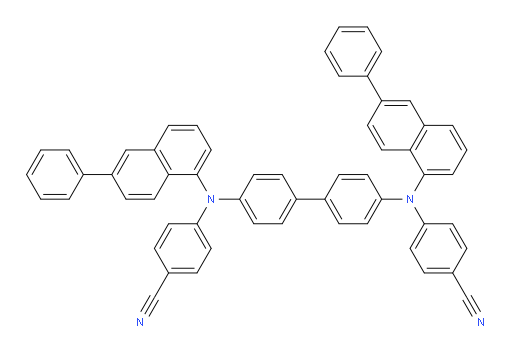 4,4'-([1,1'-biphenyl]-4,4'-diylbis((6-phenylnaphthalen-1-yl)azanediyl))dibenzonitrile