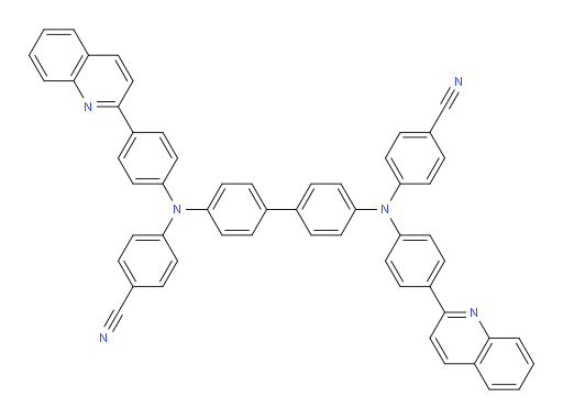 4,4'-([1,1'-biphenyl]-4,4'-diylbis((4-(quinolin-2-yl)phenyl)azanediyl))dibenzonitrile
