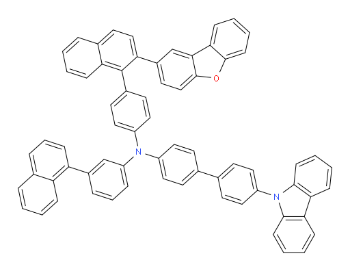4'-(9H-carbazol-9-yl)-N-(4-(2-(dibenzo[b,d]furan-2-yl)naphthalen-1-yl)phenyl)-N-(3-(naphthalen-1-yl)phenyl)-[1,1'-biphenyl]-4-amine