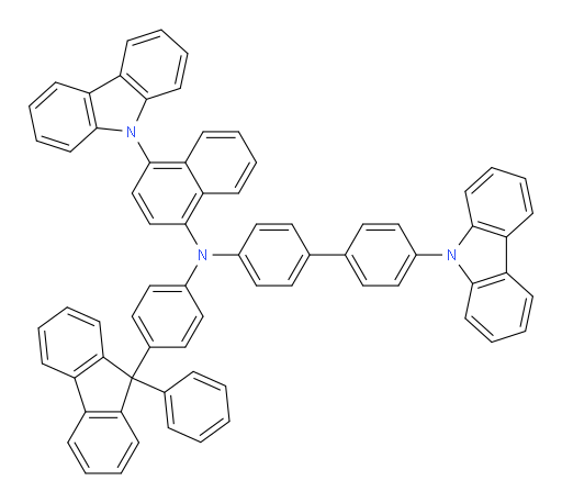 N-(4'-(9H-carbazol-9-yl)-[1,1'-biphenyl]-4-yl)-4-(9H-carbazol-9-yl)-N-(4-(9-phenyl-9H-fluoren-9-yl)phenyl)naphthalen-1-amine