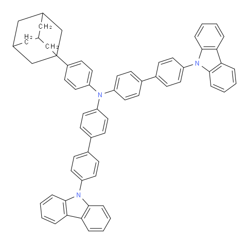 N-(4'-(9H-carbazol-9-yl)-[1,1'-biphenyl]-4-yl)-N-(4-(adamantan-1-yl)phenyl)-4'-(9H-carbazol-9-yl)-[1,1'-biphenyl]-4-amine