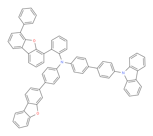4'-(9H-carbazol-9-yl)-N-(4-(dibenzo[b,d]furan-3-yl)phenyl)-N-(2-(6-phenyldibenzo[b,d]furan-4-yl)phenyl)-[1,1'-biphenyl]-4-amine