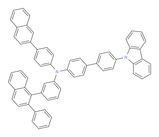 4'-(9H-carbazol-9-yl)-N-(4-(naphthalen-2-yl)phenyl)-N-(3-(2-phenylnaphthalen-1-yl)phenyl)-[1,1'-biphenyl]-4-amine