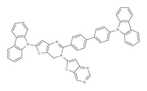 2-(4'-(9H-carbazol-9-yl)-[1,1'-biphenyl]-4-yl)-6-(9H-carbazol-9-yl)-4H-3,6'-bithieno[3,2-d]pyrimidine