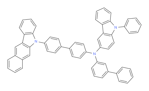 N-(4'-(5H-benzo[b]carbazol-5-yl)-[1,1'-biphenyl]-4-yl)-N-([1,1'-biphenyl]-3-yl)-9-phenyl-9H-carbazol-3-amine