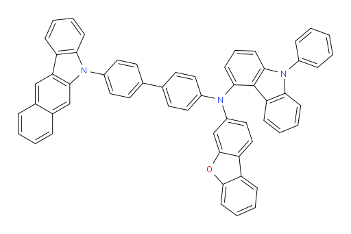 N-(4'-(5H-benzo[b]carbazol-5-yl)-[1,1'-biphenyl]-4-yl)-N-(dibenzo[b,d]furan-3-yl)-9-phenyl-9H-carbazol-4-amine