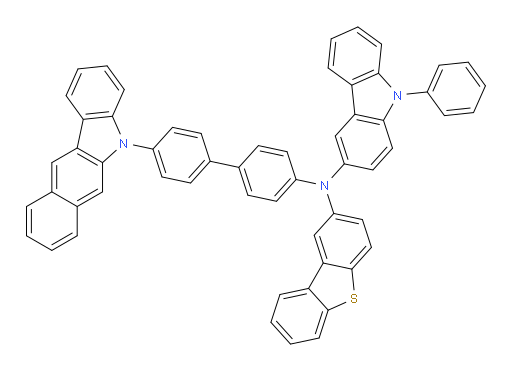 N-(4'-(5H-benzo[b]carbazol-5-yl)-[1,1'-biphenyl]-4-yl)-N-(dibenzo[b,d]thiophen-2-yl)-9-phenyl-9H-carbazol-3-amine