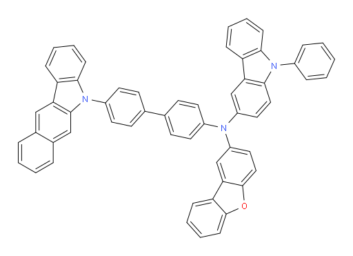 N-(4'-(5H-benzo[b]carbazol-5-yl)-[1,1'-biphenyl]-4-yl)-N-(dibenzo[b,d]furan-2-yl)-9-phenyl-9H-carbazol-3-amine
