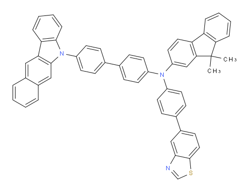 N-(4'-(5H-benzo[b]carbazol-5-yl)-[1,1'-biphenyl]-4-yl)-N-(4-(benzo[d]thiazol-5-yl)phenyl)-9,9-dimethyl-9H-fluoren-2-amine