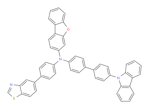 N-(4'-(9H-carbazol-9-yl)-[1,1'-biphenyl]-4-yl)-N-(4-(benzo[d]thiazol-5-yl)phenyl)dibenzo[b,d]furan-3-amine