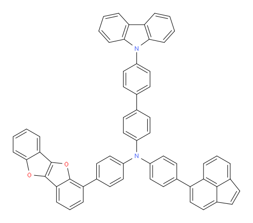 N-(4-(acenaphthylen-5-yl)phenyl)-N-(4-(benzofuro[3,2-b]benzofuran-1-yl)phenyl)-4'-(9H-carbazol-9-yl)-[1,1'-biphenyl]-4-amine
