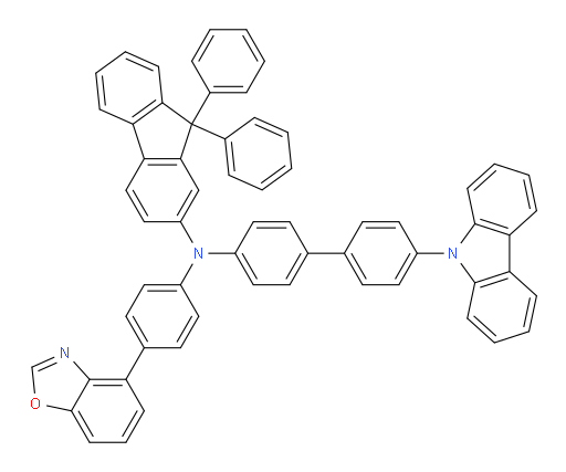 N-(4'-(9H-carbazol-9-yl)-[1,1'-biphenyl]-4-yl)-N-(4-(benzo[d]oxazol-4-yl)phenyl)-9,9-diphenyl-9H-fluoren-2-amine
