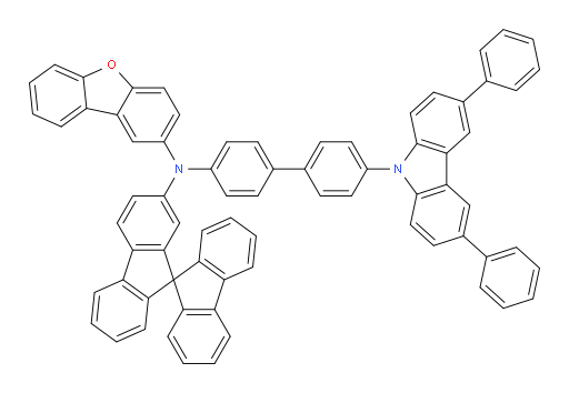 N-(9,9'-spirobi[fluoren]-2-yl)-N-(4'-(3,6-diphenyl-9H-carbazol-9-yl)-[1,1'-biphenyl]-4-yl)dibenzo[b,d]furan-2-amine