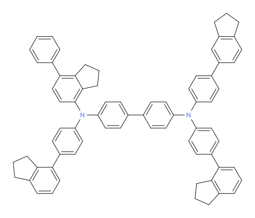 N4,N4'-bis(4-(2,3-dihydro-1H-inden-4-yl)phenyl)-N4-(4-(2,3-dihydro-1H-inden-5-yl)phenyl)-N4'-(7-phenyl-2,3-dihydro-1H-inden-4-yl)-[1,1'-biphenyl]-4,4'-diamine