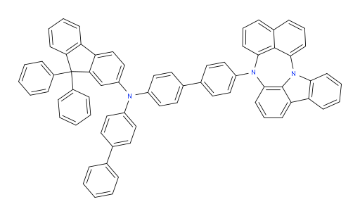 N-(4'-(4H-naphtho[1',8':5,6,7][1,4]diazepino[3,2,1-jk]carbazol-4-yl)-[1,1'-biphenyl]-4-yl)-N-([1,1'-biphenyl]-4-yl)-9,9-diphenyl-9H-fluoren-2-amine