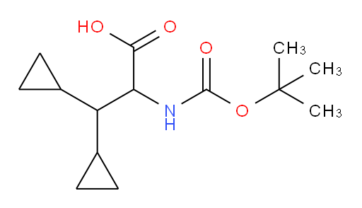 2-((tert-butoxycarbonyl)amino)-3,3-dicyclopropylpropanoic acid
