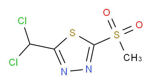 2-(dichloromethyl)-5-(methylsulfonyl)-1,3,4-thiadiazole