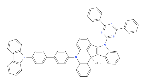 5-(4'-(9H-carbazol-9-yl)-[1,1'-biphenyl]-4-yl)-9-(4,6-diphenyl-1,3,5-triazin-2-yl)-13c-methyl-9,13c-dihydro-5H-indolo[3',2':4,5]cyclopenta[1,2,3-kl]acridine