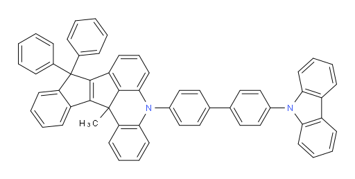5-(4'-(9H-carbazol-9-yl)-[1,1'-biphenyl]-4-yl)-13c-methyl-9,9-diphenyl-9,13c-dihydro-5H-benzo[4,5]pentaleno[1,2,3-kl]acridine